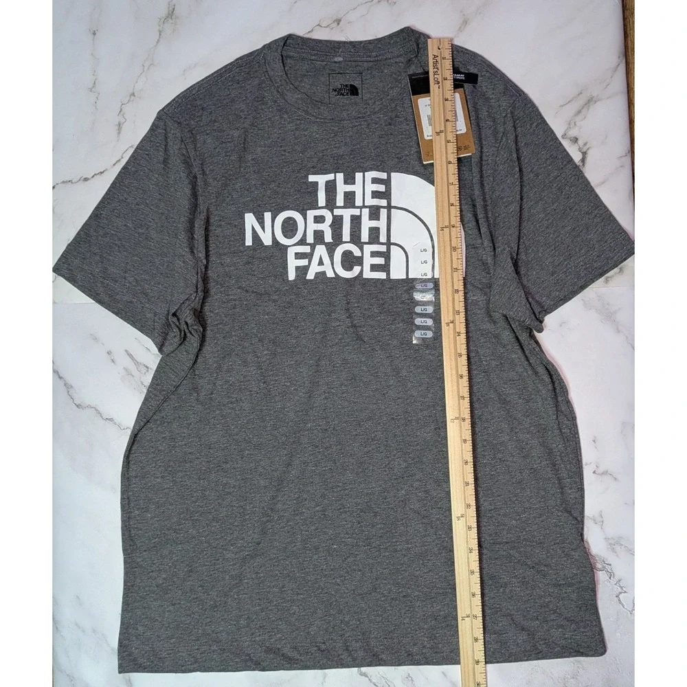 The‎ North Face Mens Half Dome Tee Grey Heather Logo T-Shirt NF0A8EBECQI-L Large